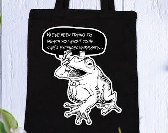 Frog Tote Bag : Original Illustration Anime Tote Bag