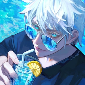 Summer Gojo: JJK 11&quot;x17&quot; Print