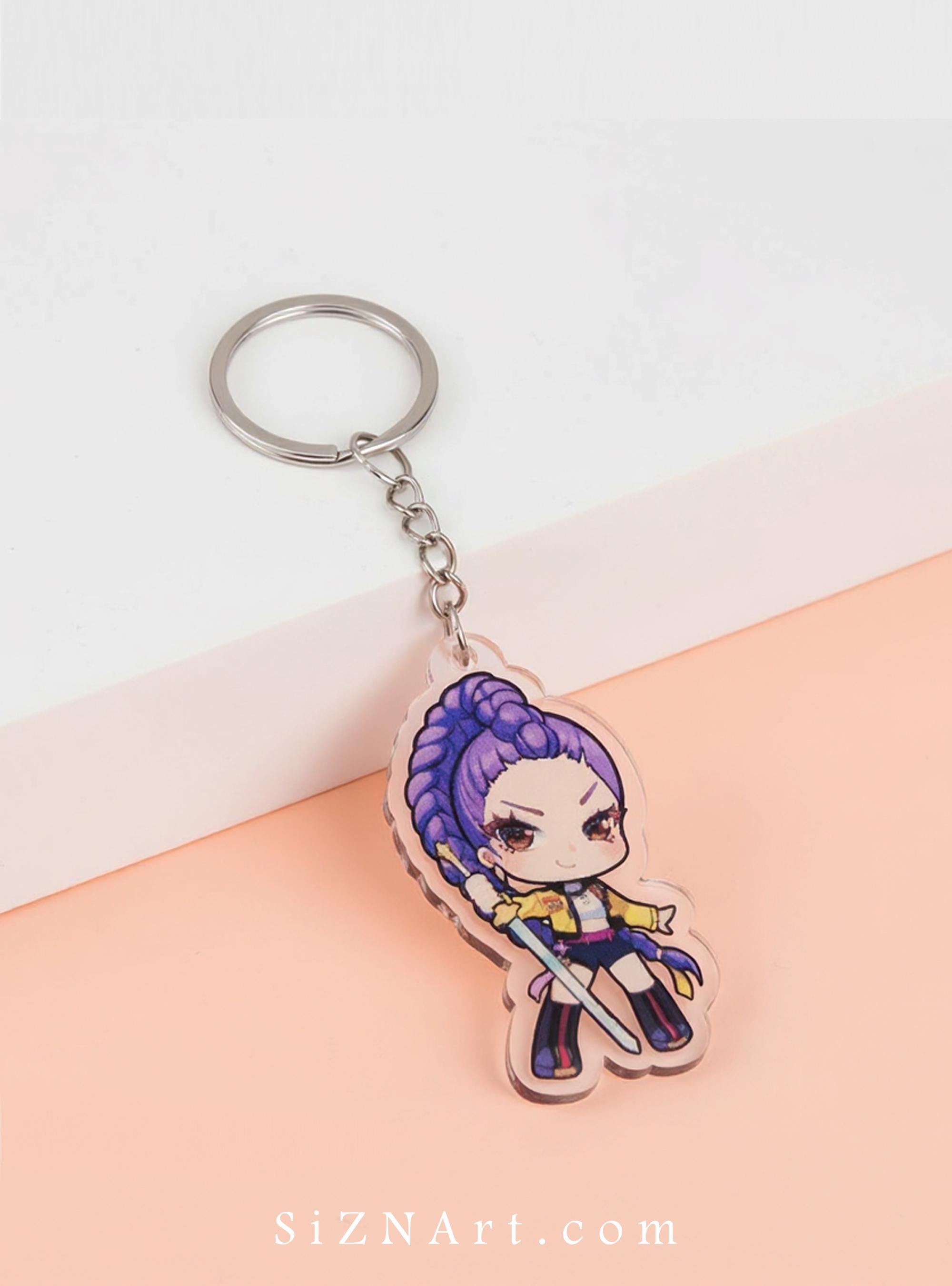 Porte-clés Acrylique Personnalisable Kpop - Motif Anime, Léger, Pour Clés, Sac Ou Voiture