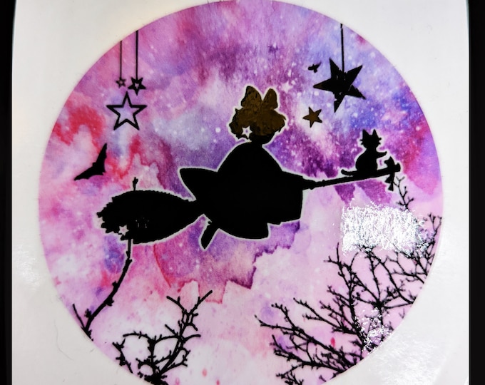 Handmade Original Anime Manga Kawaii Art Sticker - Cute Anime Witch Mini Sticker