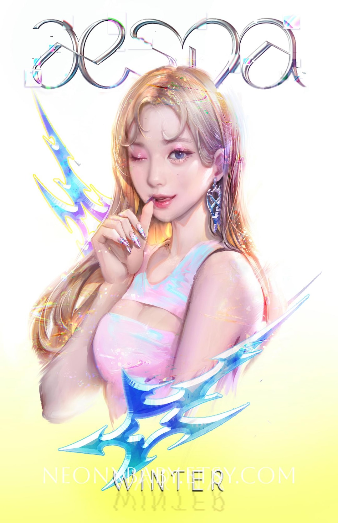 Aespa - Winter Fanart Print 11x17 Inch K-pop Poster - Etsy