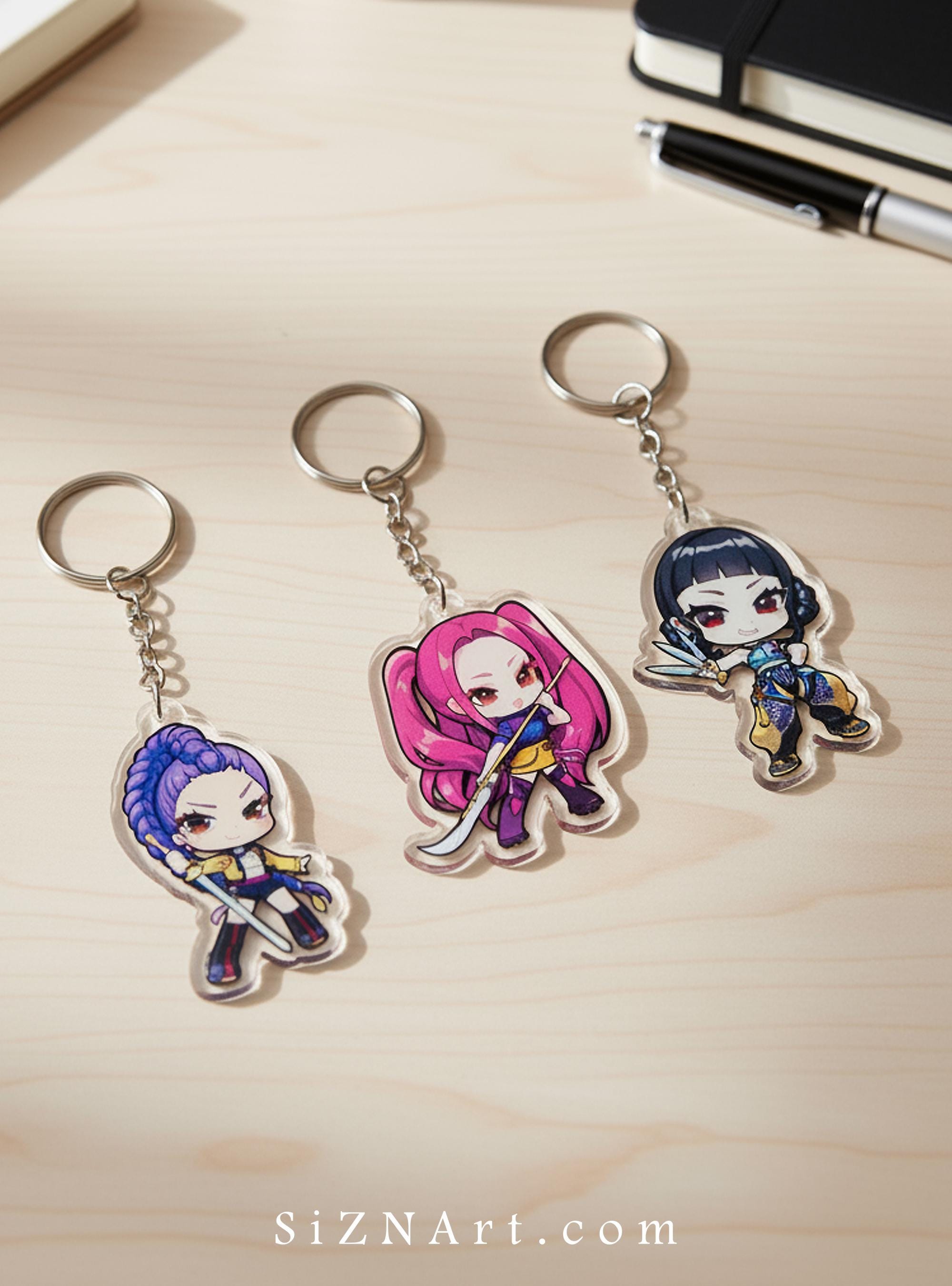 Kpop Demon Hunters - KPDH Mira Zoey Rumi Double Sided Acrylic