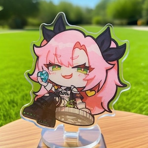 Zenless Zone Zero | ZZZ Nicole Demara Holographic Acrylic Standee | ZZZ Acrylic Figure Stand and Keychain | Nicole Merch