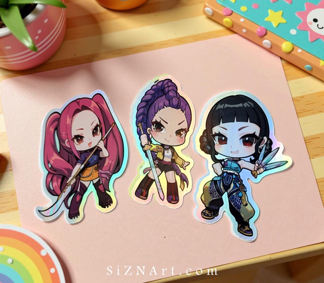 Kpop Demon Hunters - KPDH Mira Zoey Rumi Huntrix Holographic