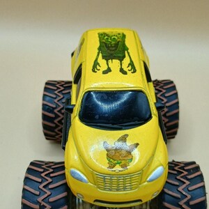Zombie Spongebob Custom Swamp Bogger 1:64 Diecast PT Cruiser Monster Truck image 4