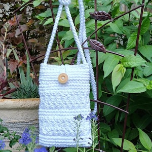 Mini sac à main pour téléphone portable pour femme, Petit sac bandoulière pour femme au crochet, Porte-monnaie en coton pour téléphone portable, Sac à bandoulière doublé pour téléphone portable, Sac à bandoulière