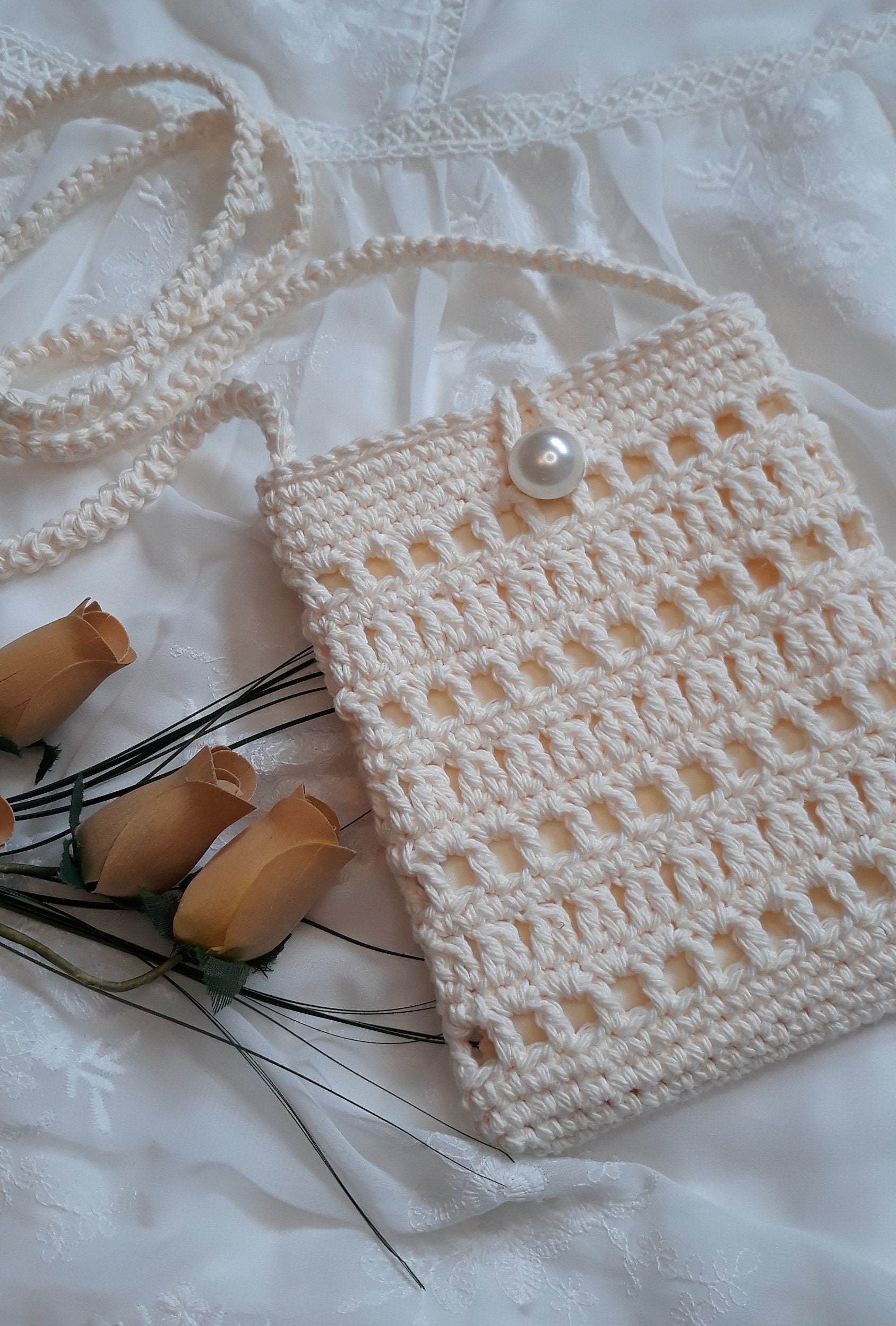 Mini Boho Crossbody Bag, Small Cotton Crossbody Purse, Formal Crossbody