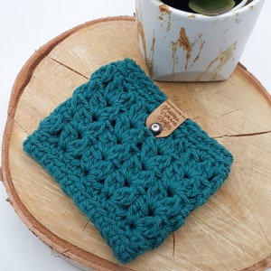 Reusable Hot Drink Cozy, Cold Brew Coffee Cup Sleeve, Crochet Tea Cup Cozy, Hot Mug Cozy, Hot Drink Sleeve, Coffee Gift, Mothers Day Gift Teal Blue