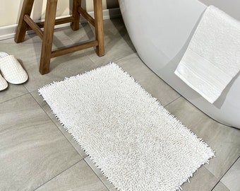 Langkawi Luxurious Turkish Hand-Tufted Bath Mat, Rustic Style 50x80