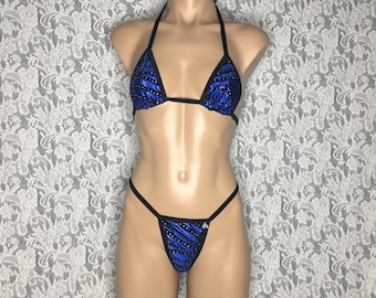 Exotisk dansare glitter string bikini sexig string