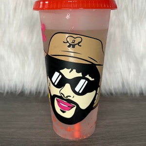 Bad Bunny Cup | Cold Cup| Color Changing Cup | Bad Bunny | Un Verano Sin Ti | 24 oz | Confetti | Marble | Starbucks Venti Cup
