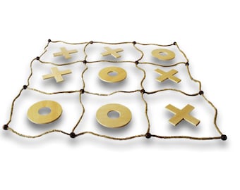 Juego de tres en raya gigante / Cuadrado de juego de 1,5 m con bolsa de transporte