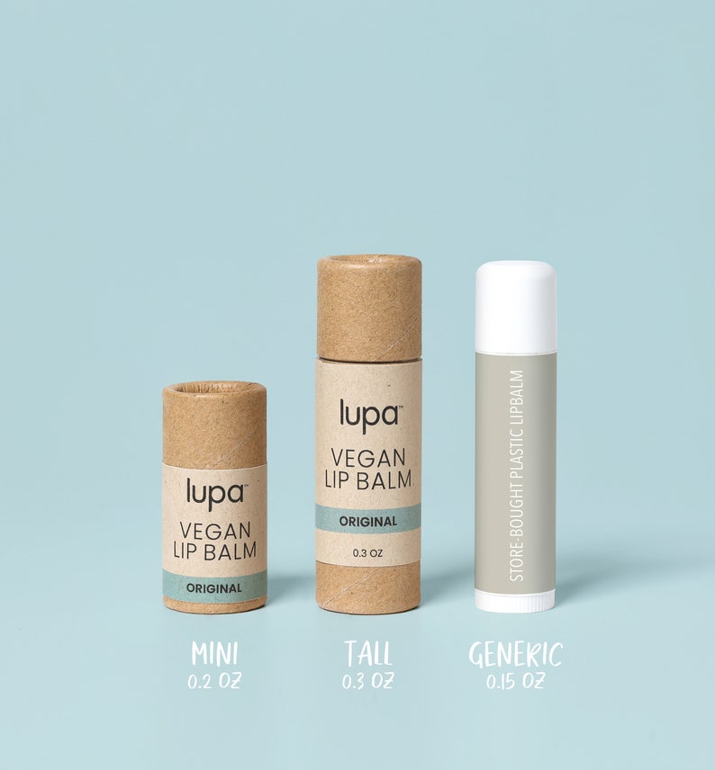 Vegan Lip Balm Tall Organic Ingredients, Plastic-Free, Biodegradable, No Preservatives, Zero Additives, Handmade image 4