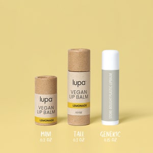Vegan Lip Balm Tall Organic Ingredients, Plastic-Free, Biodegradable, No Preservatives, Zero Additives, Handmade image 9