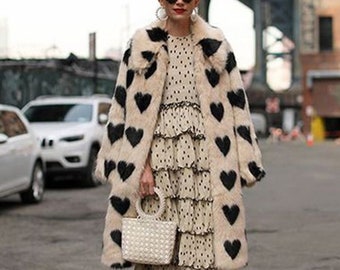 Hearts Fur Coat - Etsy