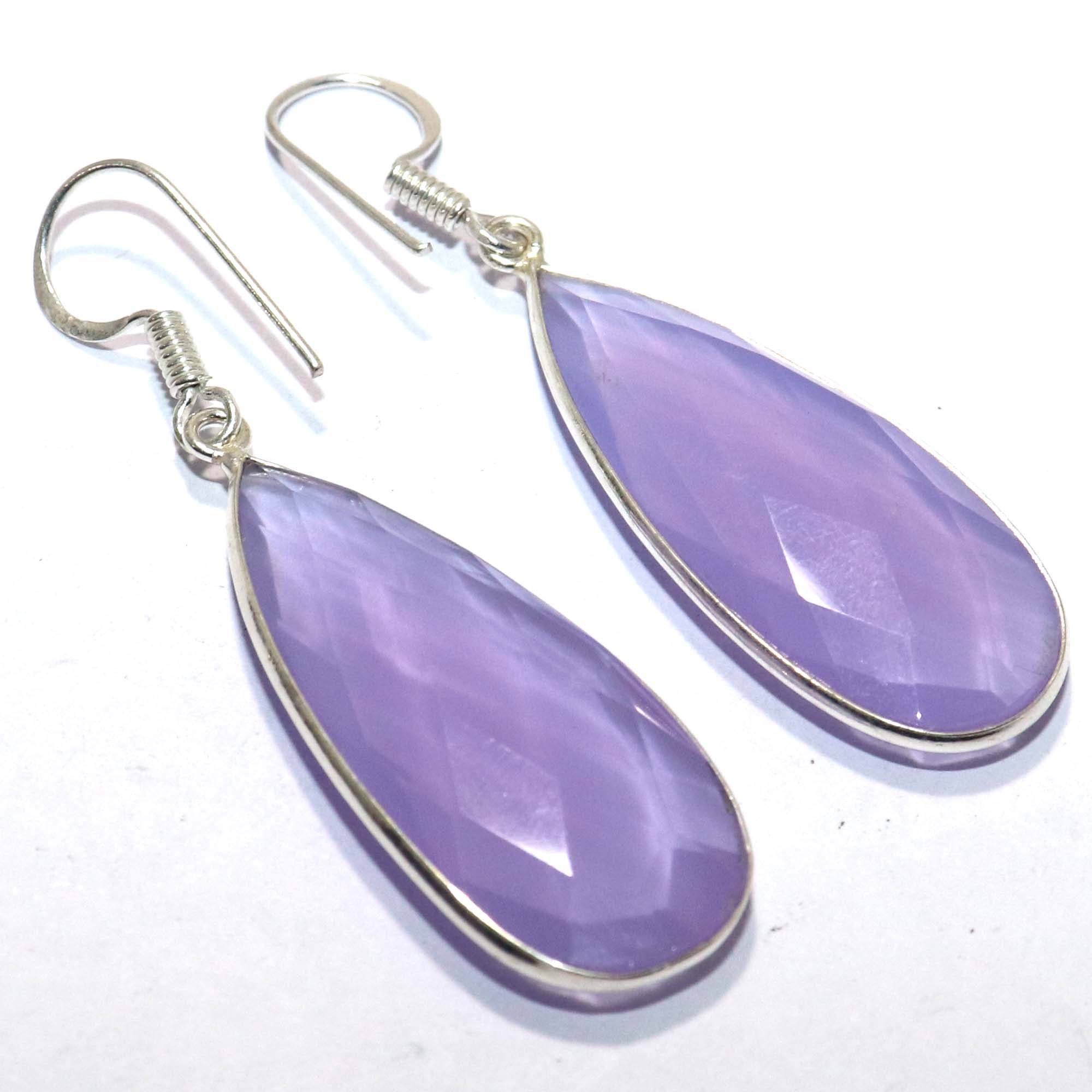 Chalcedony Earrings Jewellery Woman Earrings Jewellery Etsy
