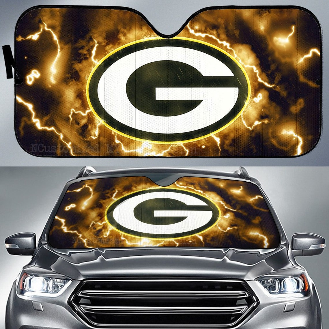 Green Bay Packers Car Window Shades Green Bay Packers Etsy