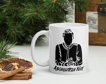 ABSOLUUT NIET: witte glanzende mok