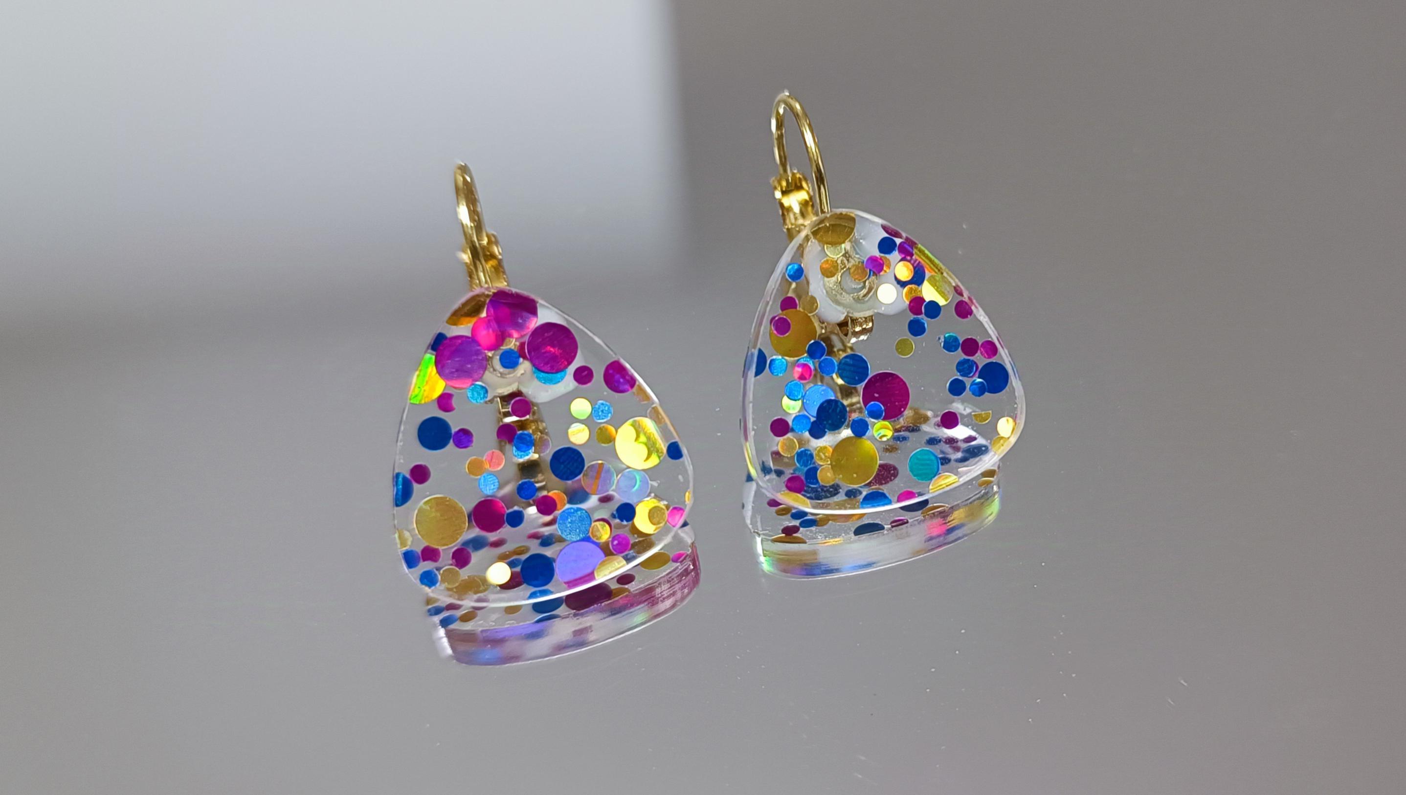 Orecchini A Cerchio Grandi Con Perline Colorate Boho - Paillettes, Senza Nichel, Per Festival E Feste, Donna - 2