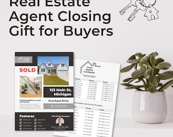 Real Estate Closing Gift | Realtor Gift | New Homeowner Contact Sheet (Printable)