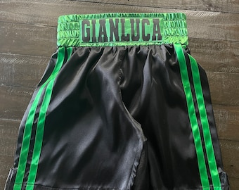 Shorts de boxe personnalisés uniquement, caleçons, costume de boxe.