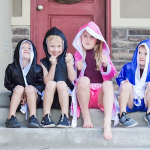 Personalized Kids Boxing Set Robe + Shorts +mini gloves for size 0 to 24mo Only, trunks, costume