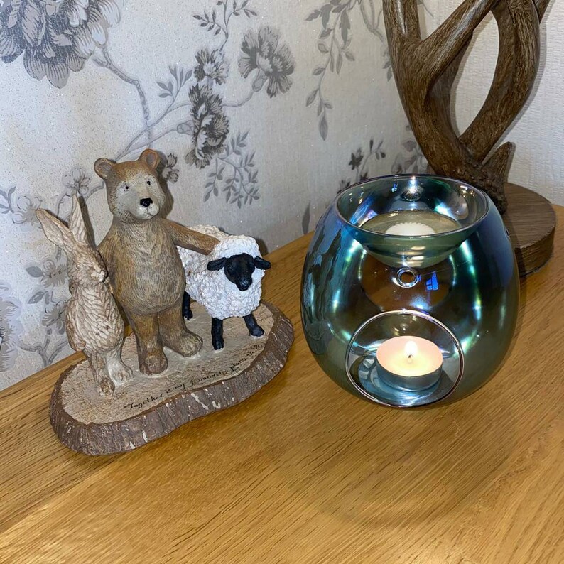 Luxury glass wax warmer various colours. Etsy