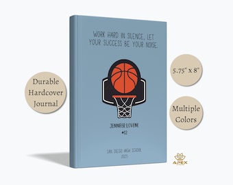 Senior Basketball Gifts – Personalized Basketball Notebook, Basketball Senior Night Team or Player Graduation Keepsake