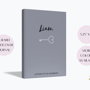 Diario de cartas a mi esposo, cartas a mi amor, mi querido esposo, libro para mi esposo, diario de escritura de tapa dura con líneas, regalo de aniversario