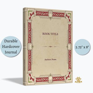 Journal manuscrit personnalisé de style médiéval, cadeau de cahier à couverture rigide antique personnalisé, journal de cosplay GN poésie, livre d'or de mariage rustique