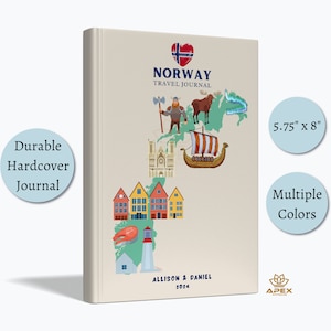 Bergen Norwegen Flitterwochen Geschenk, Norwegen Karte, Skizzenbuch, Erinnerungsbuch, Norge Urlaub, Urlaub, Urlaub, Urlaub