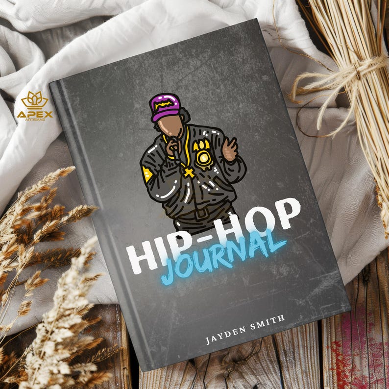 Notes For Rapping Rap Lyrics Journal, Personalized Hip Hop Notebook, Rhyme Pages Song ...