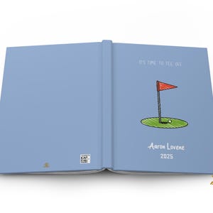 Personalized Golf Journal – Custom Golfer Gift, Golf Scorebook for Men, Golf Log Book for Players, Golf Lover Notebook image 3