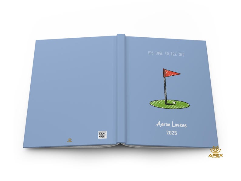 Personalized Golf Journal – Custom Golfer Gift, Golf Scorebook for Men, Golf Log Book for Players, Golf Lover Notebook image 3