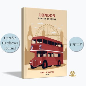 London Reisejournal, London Urlaubsgeschenk, Individuelles Big Ben Notizbuch, Britisches Wahrzeichen Skizzenbuch, Royal London Reiseandenken