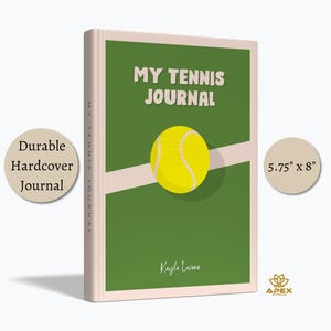 Personalized Tennis Journal – Custom Lined Notebook for Players, Coaches & Tennis Lovers | Practice Log Gift for Athletes
