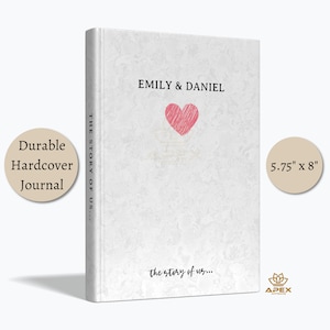 Personalized Story of Us Book Gifts, Our Love Story Book, Custom Relationship Journal, Romantic Wedding Gift for Couples
