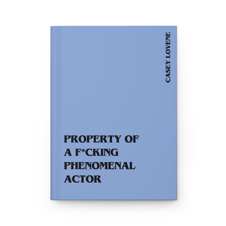 Grappig acteurscadeau – Fenomenaal acteursnotitieboekje, gepersonaliseerd Thespian Drama Journal Blue