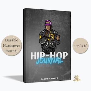 Rap Lyrics Journal, Personalized Hip Hop Notebook, Rhyme Pages Song Writing Journal For Rappers