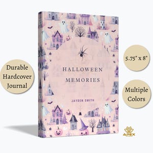 Halloween Notebook, Personalized Halloween Gift