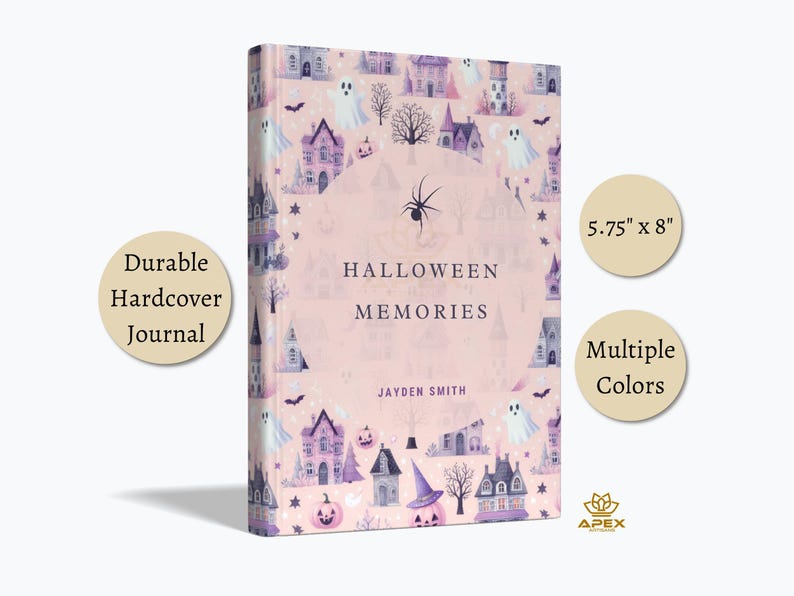 Halloween Notebook, Personalized Halloween Gift