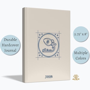 Astrology Journal, Personalized Zodiac Notebook – Celestial Horoscope Gift, Spiritual Lined Diary for Star Sign Lovers