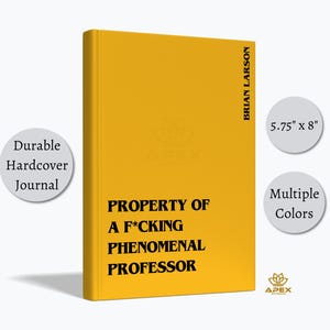 Lustiger Professor Geschenk - F * cking phänomenaler Professor Notizbuch, personalisierte Ruhestand Wertschätzung Journal