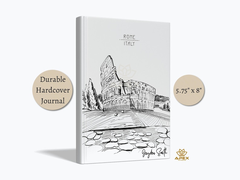 Colosseum Journal, Personalized Rome Souvenir