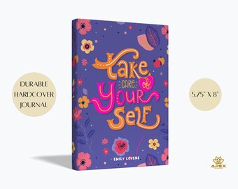 Self Love Journal, Self Care Gift, Personalized Self Care Notebook, Mental Health Journal, Custom Wellness Gift, Roommate Christmas Gift