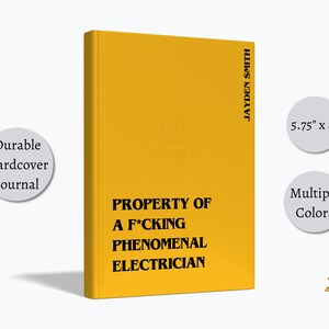 Journal d'électricien, cadeau personnalisé d'électricien, putain d'électricien phénoménal, cadeaux drôles de compagnon monteur de lignes, anniversaire d'électricien à la retraite