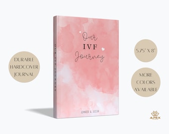 Diario de FIV personalizado, GIFs de guerreros de la FIV, Diario de fertilización in vitro, Nuestro viaje de FIV para escribir sentimientos e hitos