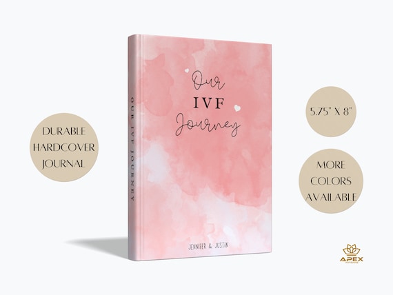 Personalized IVF Journal, IVF Warrior Gifs, In Vitro Fertilization Journal, Our IVF Journey to Write Down Feelings and Milestones