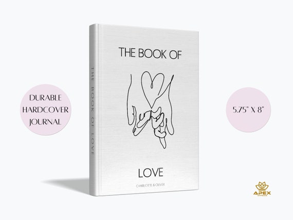 Diario di coppia Libro dei ricordi per coppia, il nostro libro per  l'anniversario del primo anno, regalo di fidanzamento, diario  personalizzato con copertina rigida Il libro dell'amore -  Italia