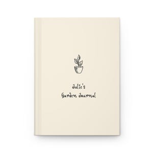 Garden Planner Journal – Personalized Gardening Notebook, Plant Care Log & Gift for Gardeners – Seed Tracker, Botanical Diary Ivory Glow